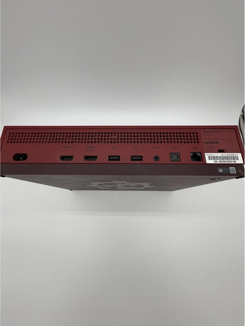 Microsoft Xbox One S Gears of War 4 Limited Edition 2 TB Crimson Red Console